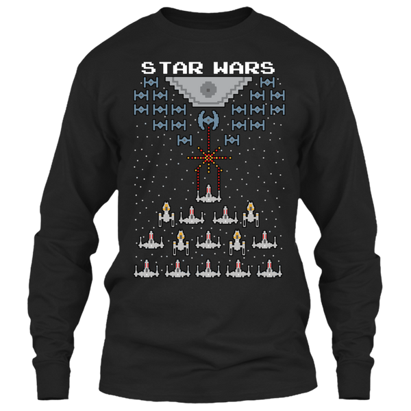 A black t-shirt with the shopify logo