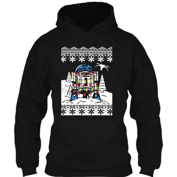 A black t-shirt with the shopify logo