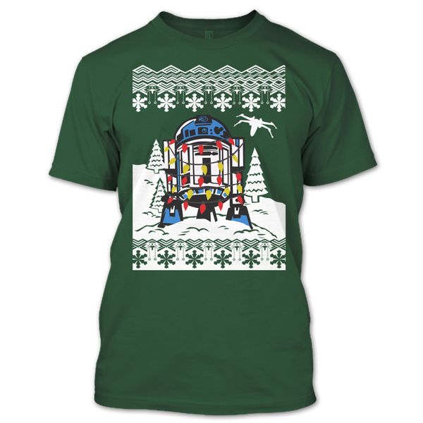 A black t-shirt with the shopify logo