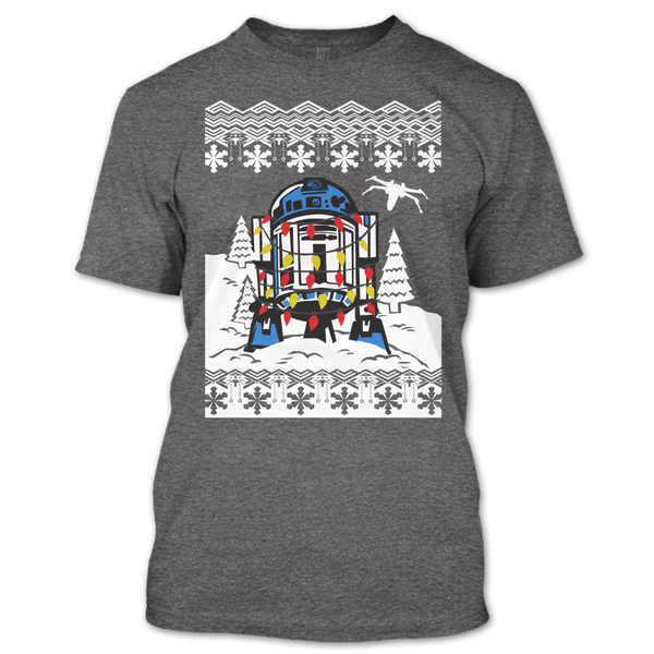 A black t-shirt with the shopify logo