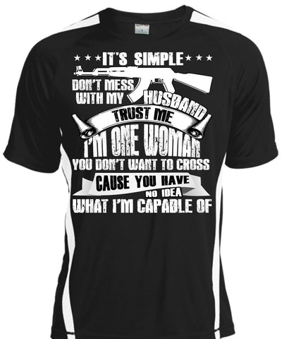 A black t-shirt with the shopify logo