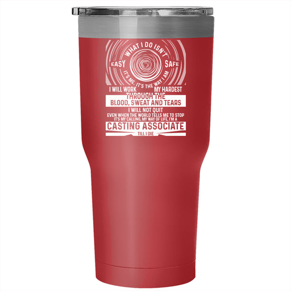 I'm A Casting Associate Tumbler 30 oz Stainless Steel, Funny Casting Associate Travel Mug