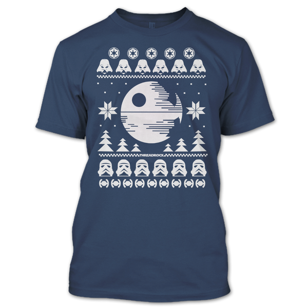 A black t-shirt with the shopify logo