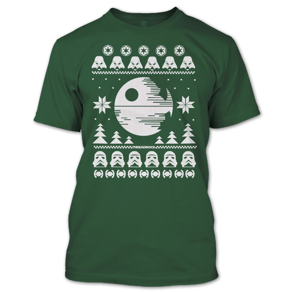 A black t-shirt with the shopify logo