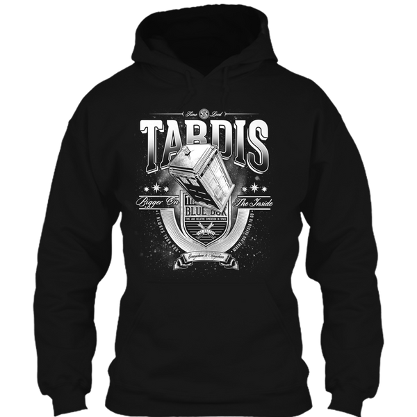 A black t-shirt with the shopify logo