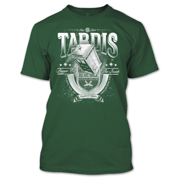 A black t-shirt with the shopify logo