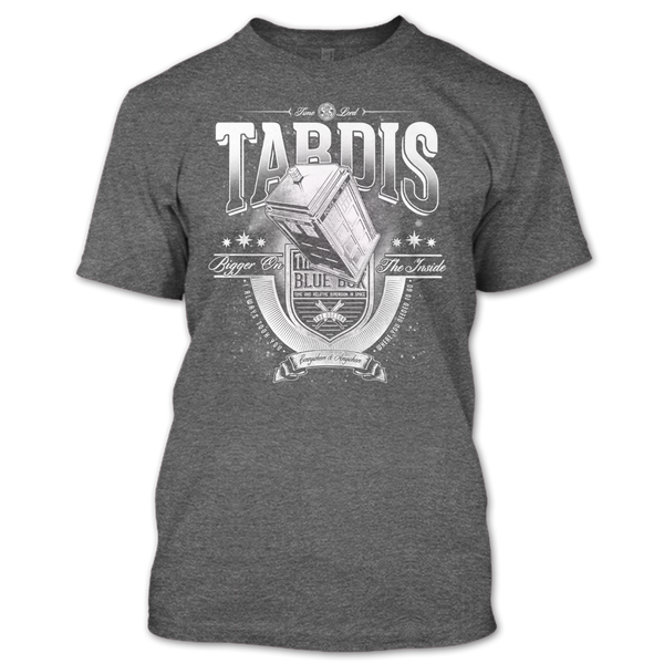 A black t-shirt with the shopify logo