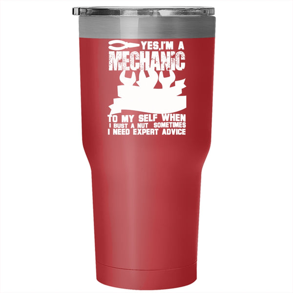 I'm A Mechanic Tumbler 30 oz Stainless Steel, Best Gift For Mechanic Travel Mug