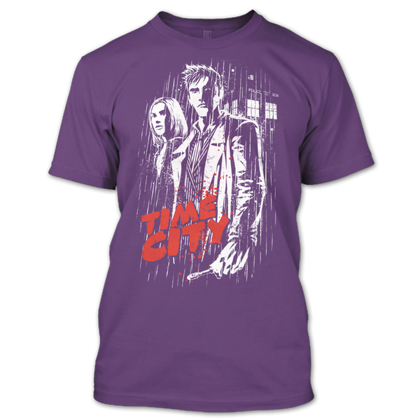 A black t-shirt with the shopify logo