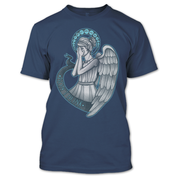 A black t-shirt with the shopify logo