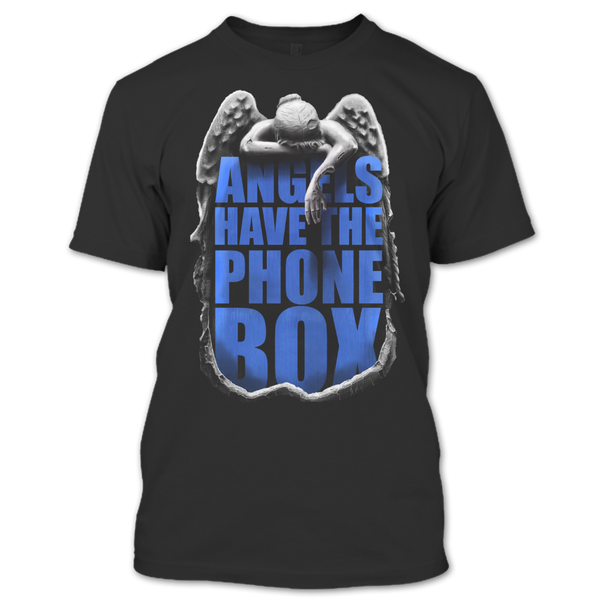 A black t-shirt with the shopify logo