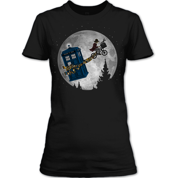 A black t-shirt with the shopify logo