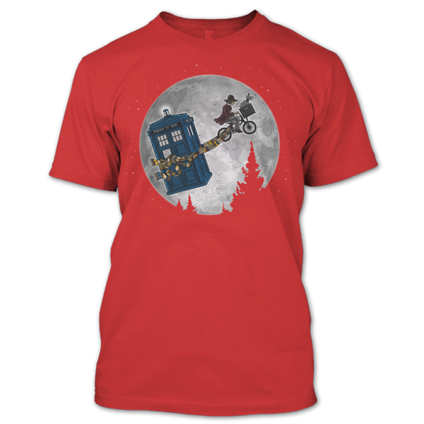 A black t-shirt with the shopify logo