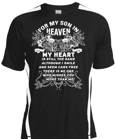 A black t-shirt with the shopify logo