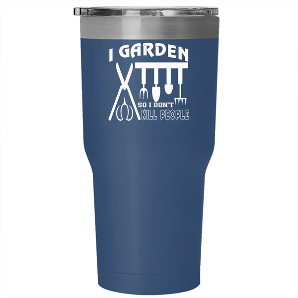 I Garden Tumbler 30 oz Stainless Steel, Awesome Gift For Gardener Travel Mug