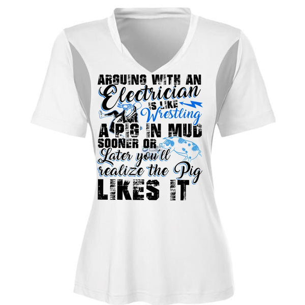 Arguing With An Electrician T Shirt, I Love Electrician T Shirt, Awesome T-Shirts