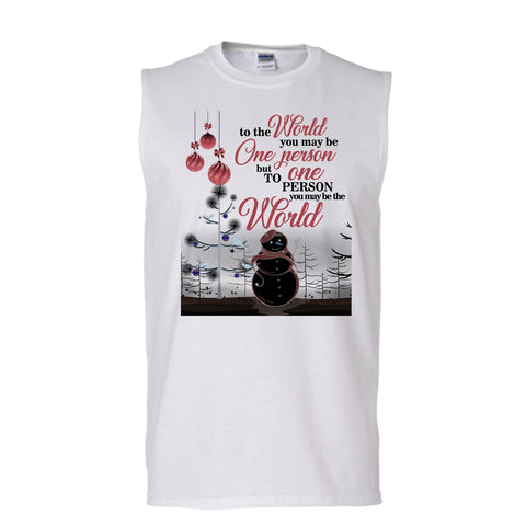 A black t-shirt with the shopify logo