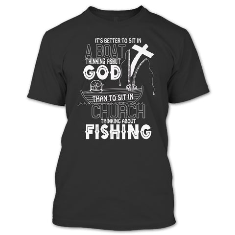 A black t-shirt with the shopify logo