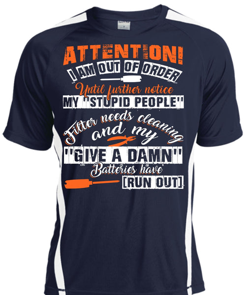 I Am Out Of Order T Shirt, Being An Electrician T Shirt, Cool Shirt