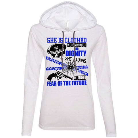 A black t-shirt with the shopify logo