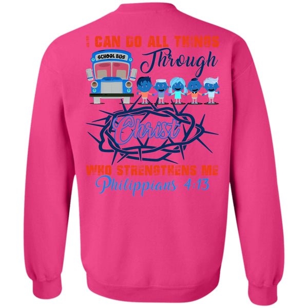 I Love Bus T Shirt, I Can Do All Things Through Christ Sweatshirt