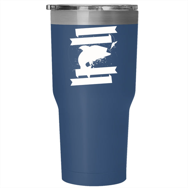 I'll Jerk It Once I'll Jerk It Twice Tumbler 30 oz Stainless Steel, Funny Fishing Travel Mug
