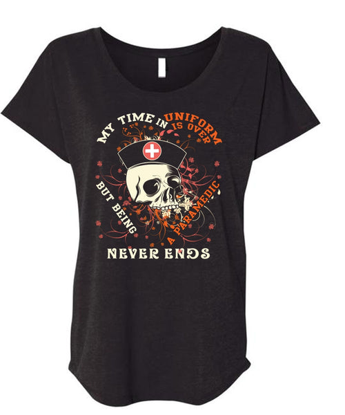 A black t-shirt with the shopify logo