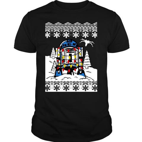 A black t-shirt with the shopify logo