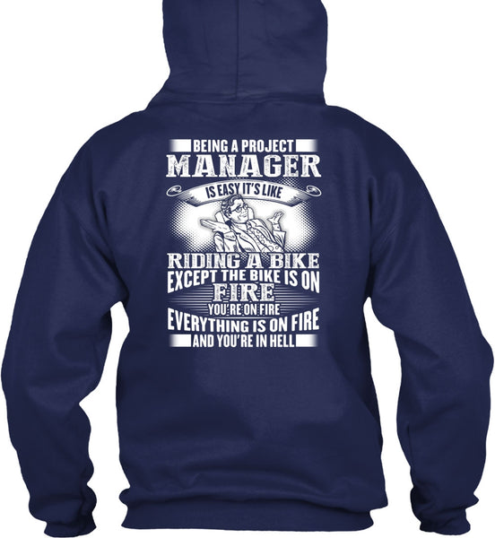 Being A Project Manager T Shirt, Riding A Bike T Shirt