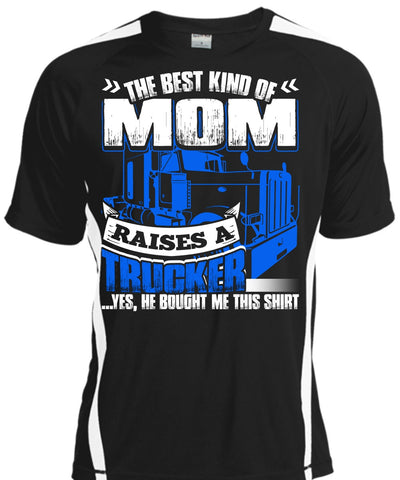 A black t-shirt with the shopify logo