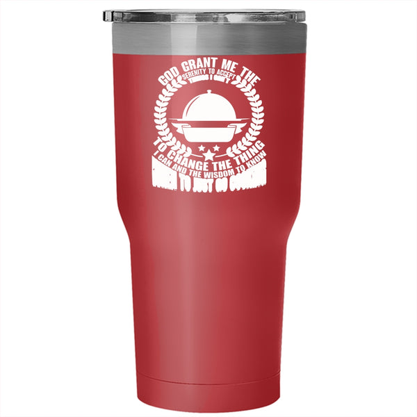 Just Go Cooking Tumbler 30 oz Stainless Steel, Funny Gift For Chefs Travel Mug