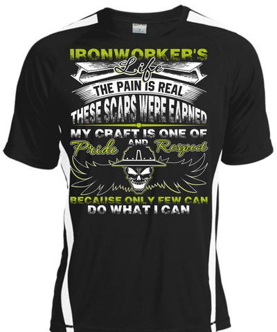 A black t-shirt with the shopify logo