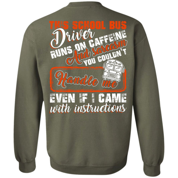 Runs On Caffeine T Shirt, I Love Bus Sweatshirt