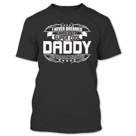 A black t-shirt with the shopify logo