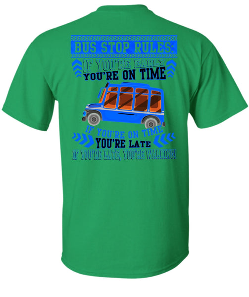 Bus Stop Rules T Shirt, I Love Bus T Shirt