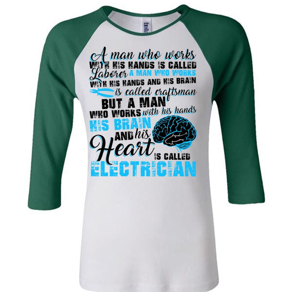 His Heart Is Called Electrician T Shirt, His Hands His Brain T Shirt, Awesome T-Shirts