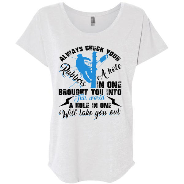 Always Check Your Rubbers A Hole T Shirt, I Love Electrician T Shirt, Awesome T-Shirts