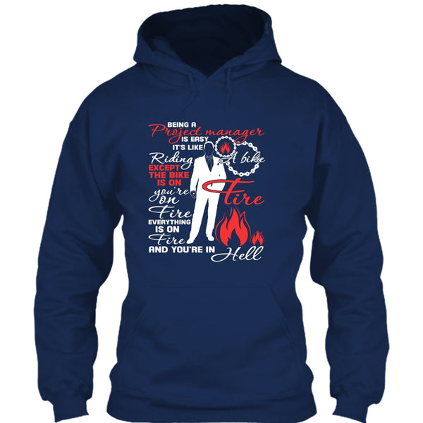Being A Project Manager T Shirt, It's Easy It's Like Riding A Bike T Shirt