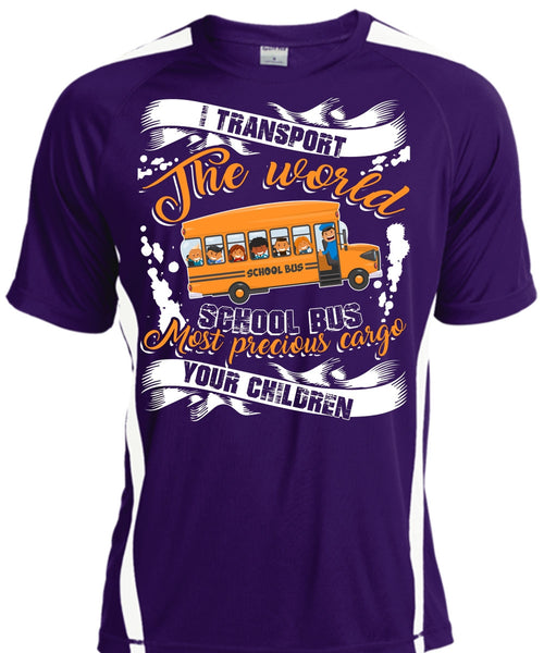 I Transport The World School Bus T Shirt, Being A Driver T Shirt, Cool Shirt