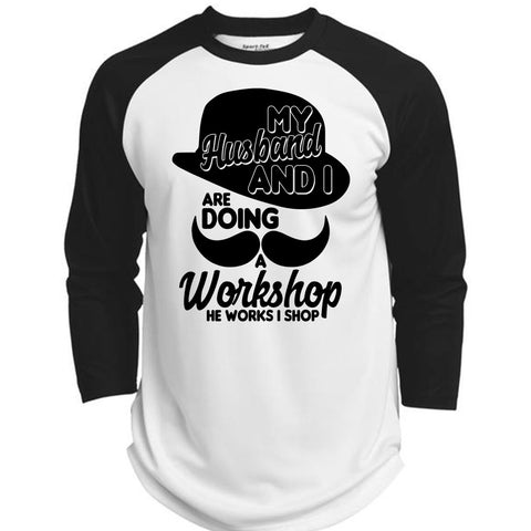 A black t-shirt with the shopify logo