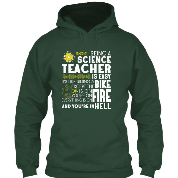 Being A Science Teacher T Shirt, It’s Like Riding A Bike T Shirt