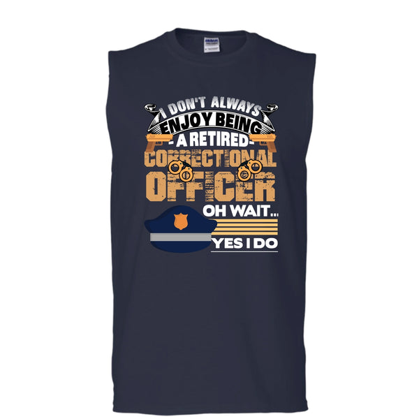 Being A Retired Correctional Officer T Shirt, Coolest Correctional Officer T Shirt, Cool T Shirt (Men's Cotton Sleeveless)
