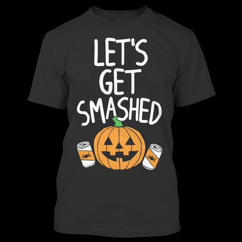 A black t-shirt with the shopify logo