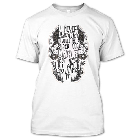 A black t-shirt with the shopify logo