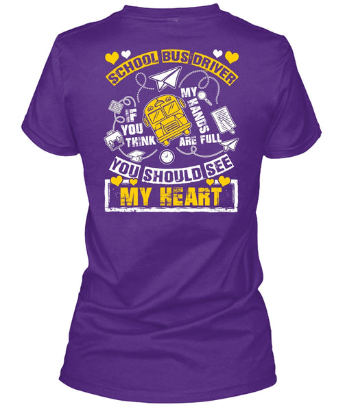 School Bus Driver T Shirt, You Should See My Heart T Shirt