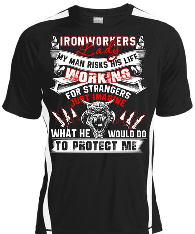 A black t-shirt with the shopify logo