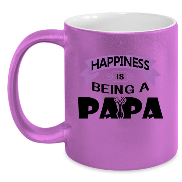 Being A Papa Coffee Mug, Happiness Is Being A Papa Accent Mug