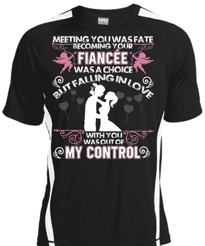 A black t-shirt with the shopify logo