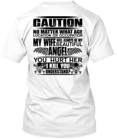 A black t-shirt with the shopify logo