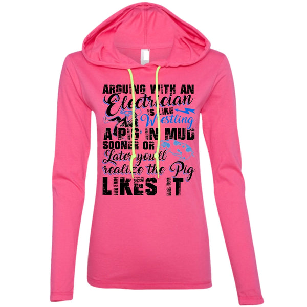 Arguing With An Electrician T Shirt, I Love Electrician T Shirt, Awesome T-Shirts